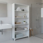 Βιβλιοθήκη Kafka Megapap χρώμα λευκό 70x30x188εκ.