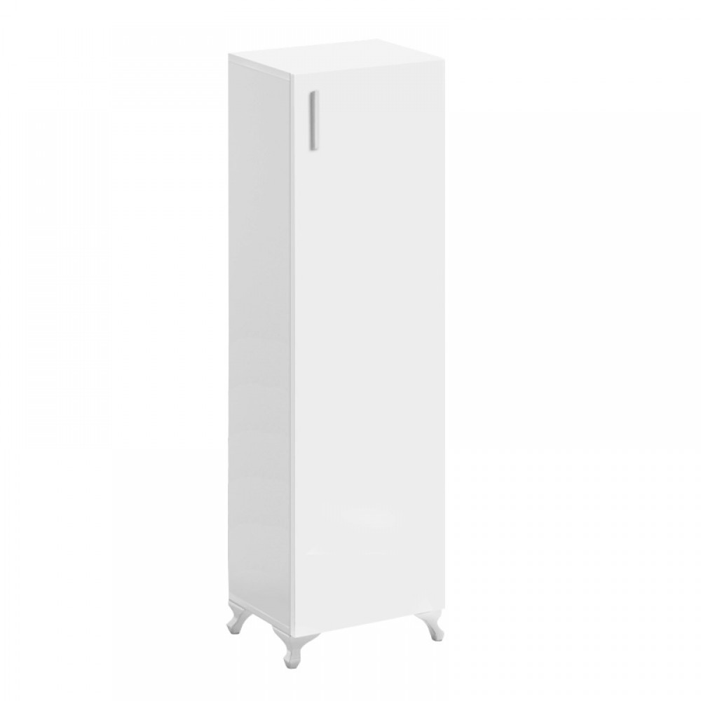 Ντουλάπι κουζίνας - μπάνιου Mine Megapap χρώμα λευκό 30x32x128εκ.