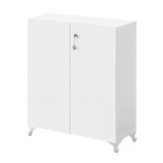 Ντουλάπι με κλειδαριά Cilem Megapap χρώμα λευκό 70x32x88εκ.