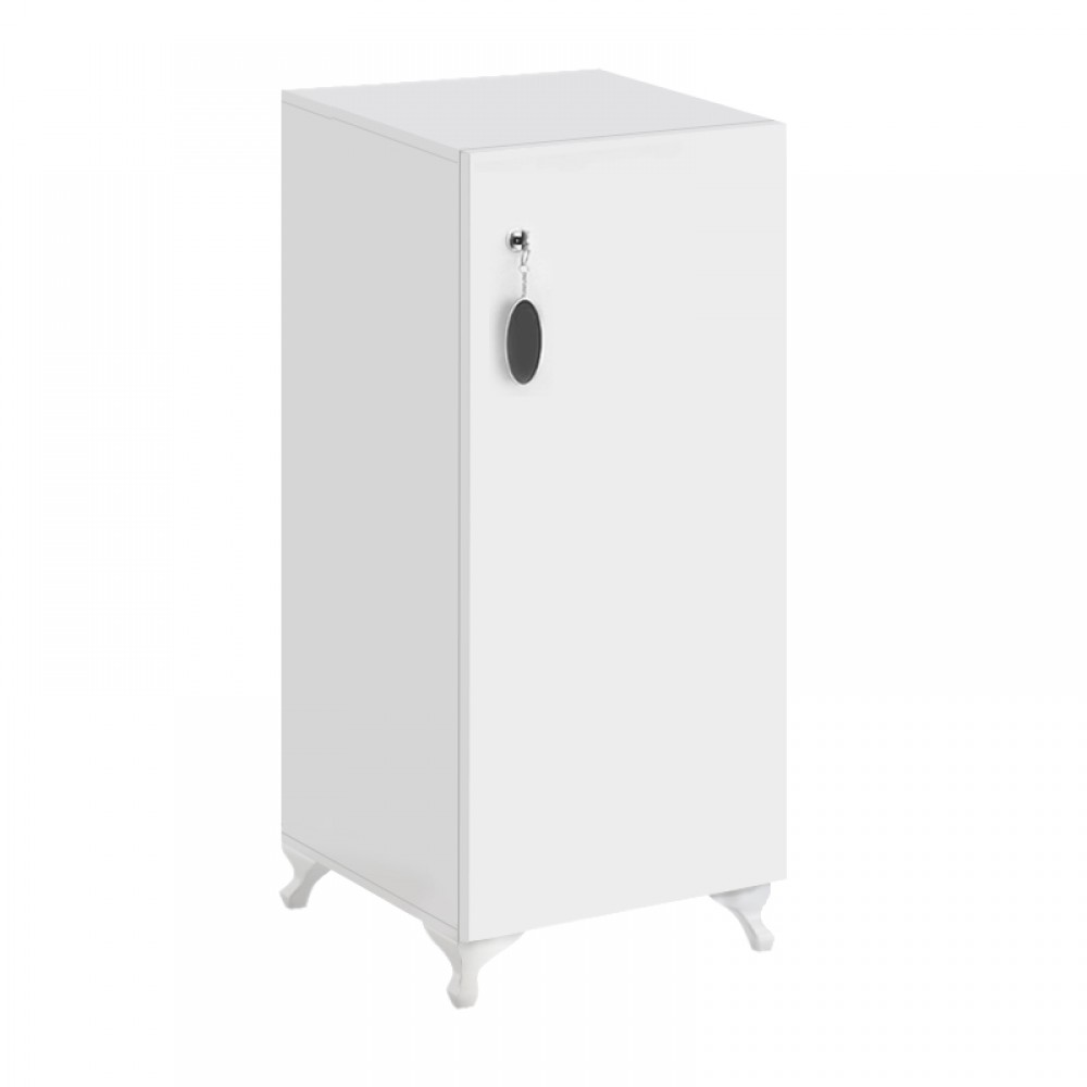 Ντουλάπι με κλειδαριά Zehra Megapap χρώμα λευκό 30x32x88εκ.