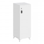 Ντουλάπι με κλειδαριά Zehra Megapap χρώμα λευκό 30x32x108εκ.