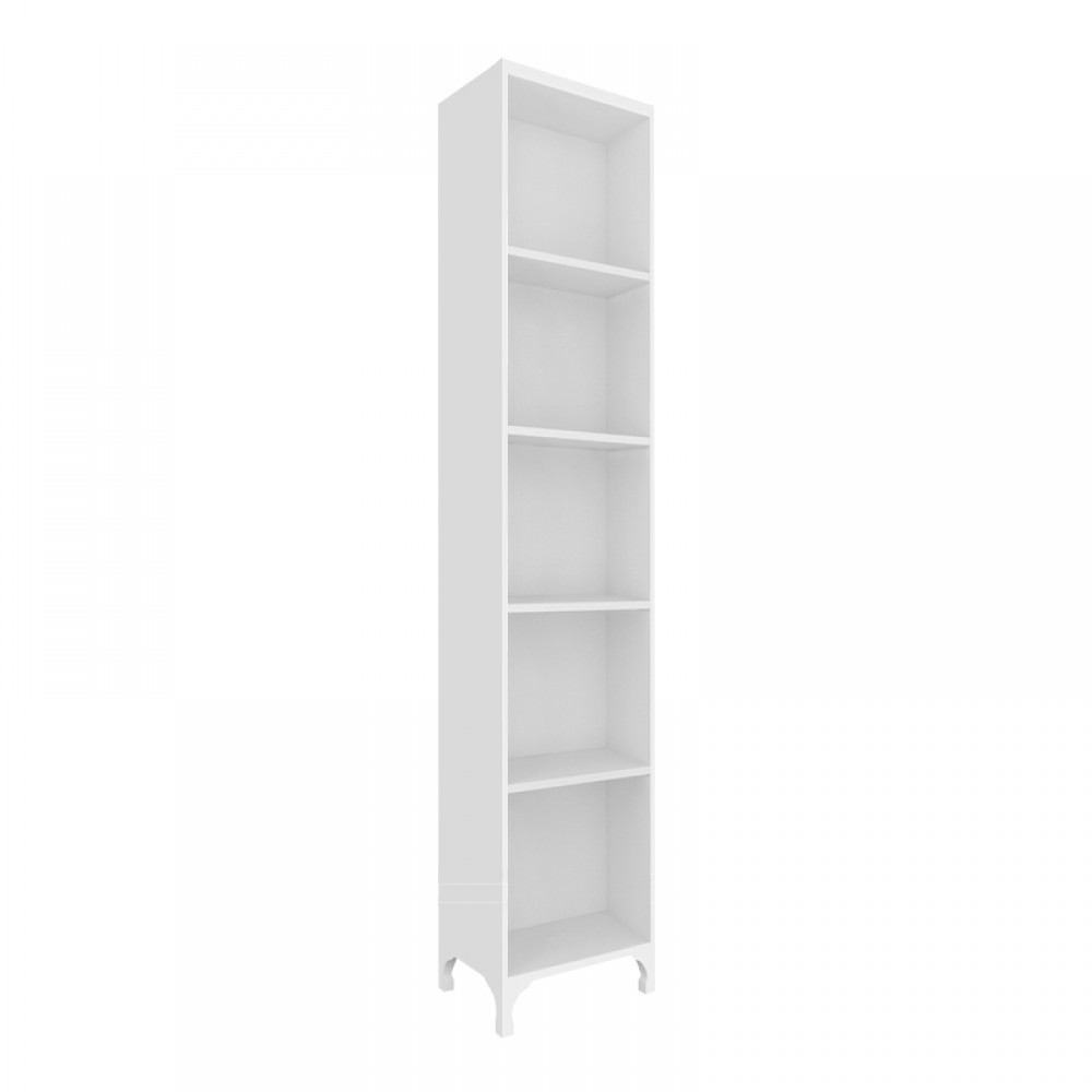 Βιβλιοθήκη - Ραφιέρα Clare Megapap χρώμα λευκό 30x20x168εκ.