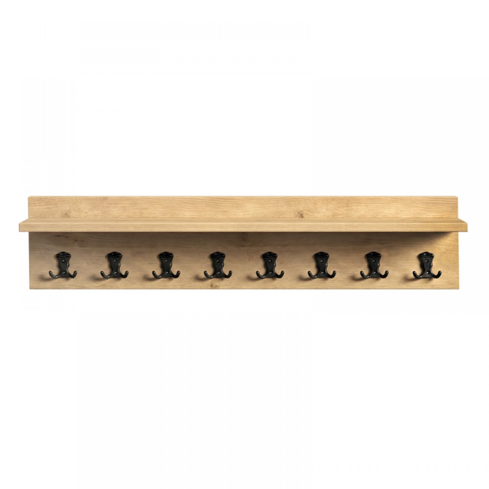 Κρεμάστρα τοίχου Vettini Megapap χρώμα sapphire oak 100x12x20εκ.