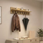 Κρεμάστρα τοίχου Vettini Megapap χρώμα sapphire oak 100x12x20εκ.
