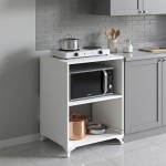 Έπιπλο κουζίνας για φουρνάκι Nadine Megapap χρώμα λευκό 60x56x85εκ.