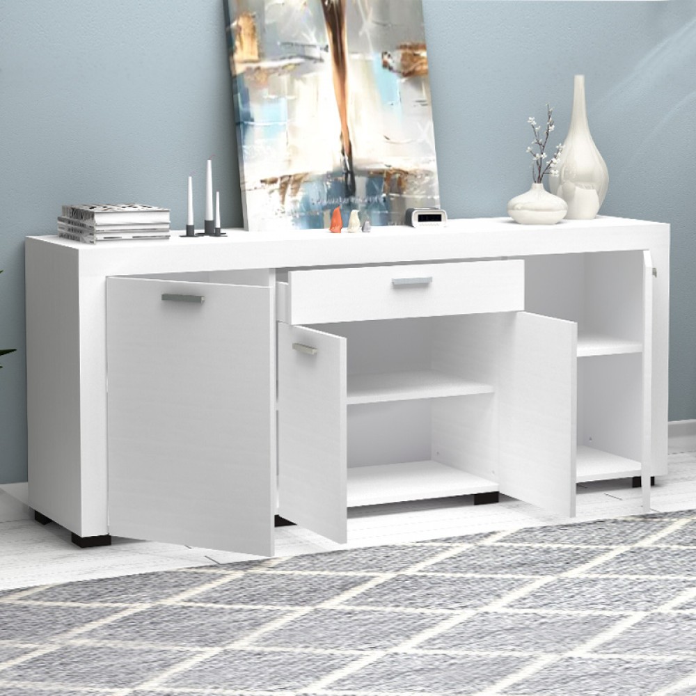 Μπουφές Joseph Megapap χρώμα λευκό 177x40x76εκ.