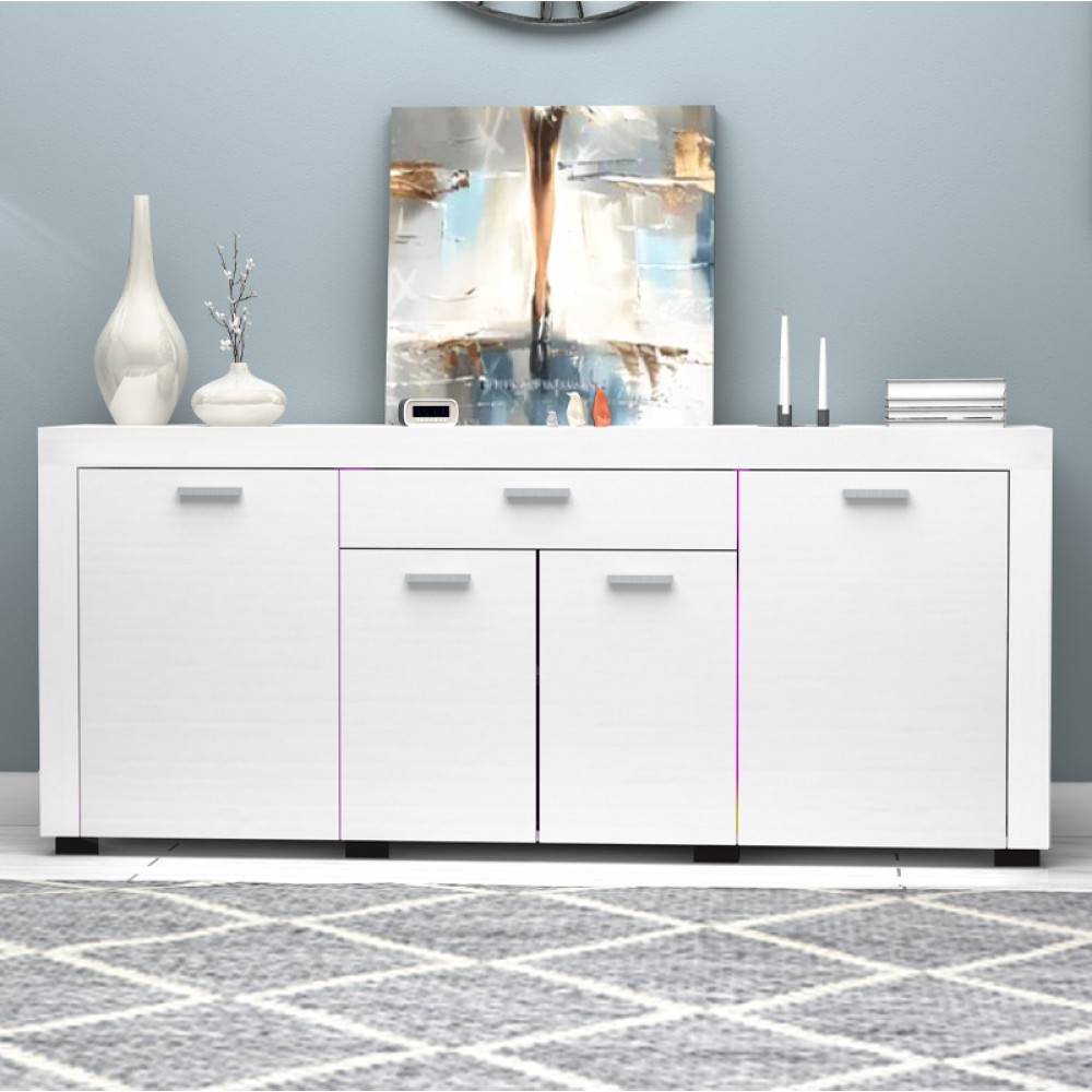 Μπουφές Joseph Megapap χρώμα λευκό 177x40x76εκ.