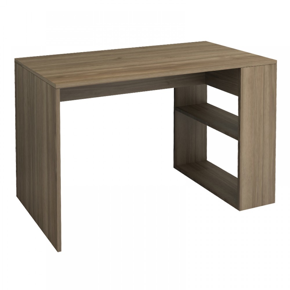 Γραφείο εργασίας Mikro Megapap χρώμα καρυδί 120x60x75εκ.