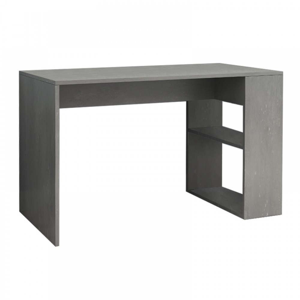 Γραφείο εργασίας Mikro Megapap χρώμα γκρι σκυροδέματος 120x60x75εκ.