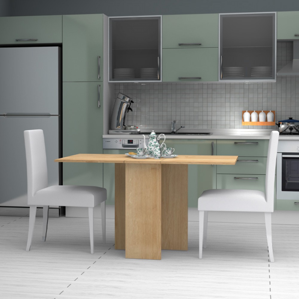 Τραπέζι Pepe Megapap επεκτεινόμενο χρώμα φυσικό οξιάς 28(56+56)x77x75εκ.