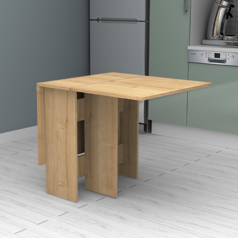 Τραπέζι Pepe Megapap επεκτεινόμενο χρώμα φυσικό οξιάς 28(56+56)x77x75εκ.