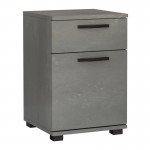 Κομοδίνο - Συρταριέρα γραφείου Veto Megapap χρώμα γκρι σκυροδέματος 40x39x57εκ.