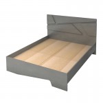 Κρεβάτι Efes Megapap χρώμα γκρι σκυροδέματος 160x200εκ.