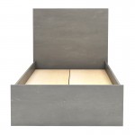 Κρεβάτι Troy Megapap χρώμα γκρι σκυροδέματος 100x200εκ.