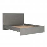 Κρεβάτι Troy Megapap χρώμα γκρι σκυροδέματος 150x200εκ.