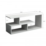 Έπιπλο τηλεόρασης Forever Megapap χρώμα λευκό 100x30x40cm.