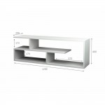 Έπιπλο τηλεόρασης Forever Megapap χρώμα λευκό 120x30x40cm.