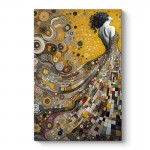 Πίνακας σε καμβά "Elegant Woman" Megapap ψηφιακής εκτύπωσης 50x75x3εκ.