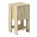 Κομοδίνο Ema Megapap χρώμα travertine 30x30x55εκ.