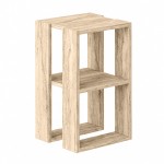 Κομοδίνο - Τραπεζάκι βοηθητικό Lonie Megapap χρώμα travertine 34x30x55εκ.
