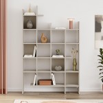 Βιβλιοθήκη Manco Megapap χρώμα sandstone 122x25,5x188εκ.
