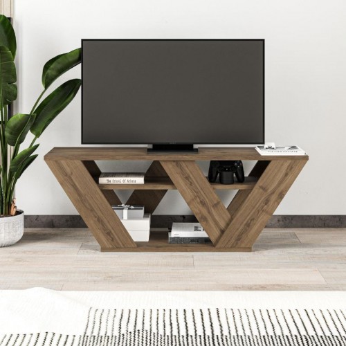 Έπιπλο τηλεόρασης Pipralla Megapap χρώμα sandstone 110x30x40εκ.