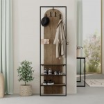 Έπιπλο εισόδου Archy Megapap χρώμα ανοιχτό καρυδί 53x31,7x180εκ.