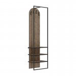 Έπιπλο εισόδου Archy Megapap χρώμα ανοιχτό καρυδί 53x31,7x180εκ.