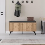 Παπουτσοθήκη Dune Megapap χρώμα sapphire oak 107x35x55εκ.