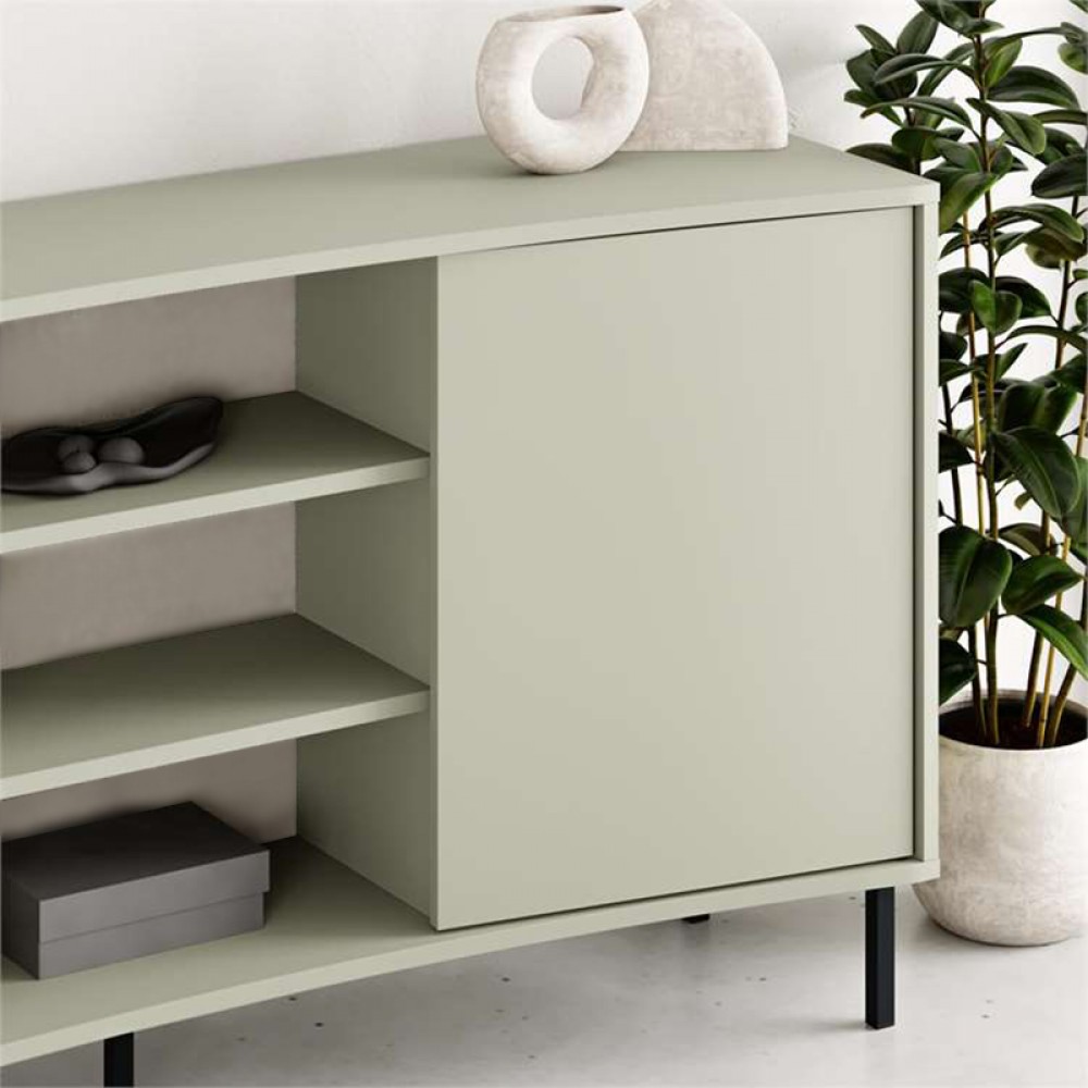 Μπουφές Frem Megapap χρώμα ash green 150x40x81εκ.