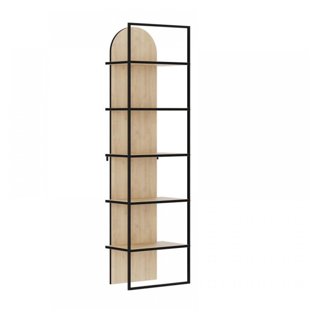 Βιβλιοθήκη Archy Megapap χρώμα sapphire oak 53x31,7x180εκ.