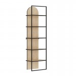 Βιβλιοθήκη Archy Megapap χρώμα sapphire oak 53x31,7x180εκ.