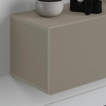Έπιπλο τηλεόρασης επιτοίχιο Francy Megapap χρώμα sandstone 180x30x30εκ.