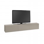 Έπιπλο τηλεόρασης επιτοίχιο Francy Megapap χρώμα sandstone 180x30x30εκ.