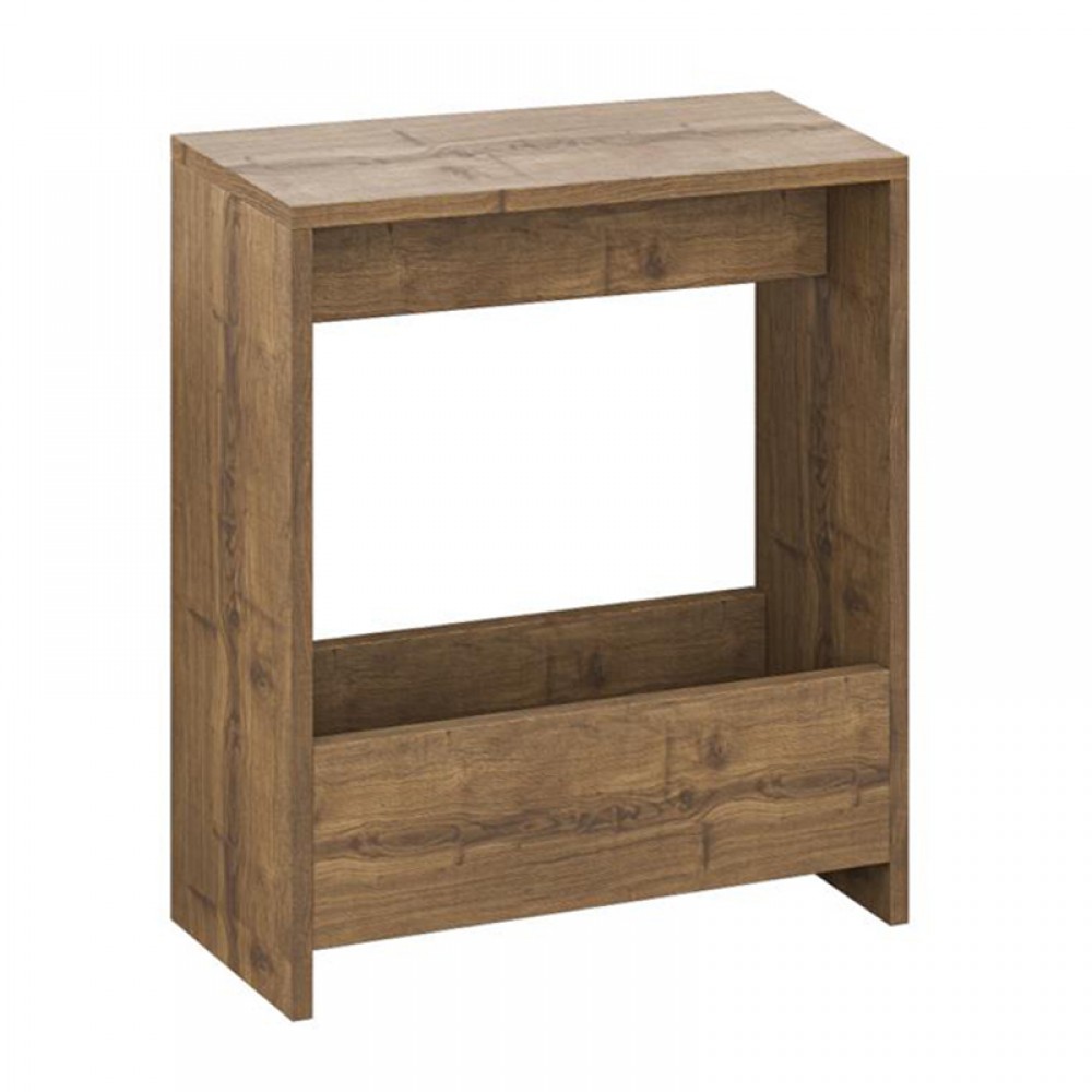 Τραπεζάκι βοηθητικό Simpi Megapap χρώμα ανοιχτό καρυδί 55x20x60εκ.