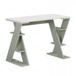 Γραφείο εργασίας Papillon Megapap χρώμα ash green - λευκό 106x50x75εκ