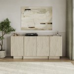 Μπουφές Dorma Megapap χρώμα travertine 180x45x80,2εκ.