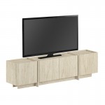 Έπιπλο τηλεόρασης Lowen Megapap χρώμα travertine 180x35x46,2εκ.