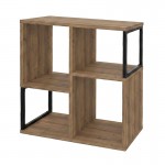 Βιβλιοθήκη Bolton Megapap χρώμα ανοιχτό καρυδί 62x22x62εκ.
