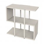 Τραπεζάκι βοηθητικό Homia Megapap χρώμα sandstone 56x25x56,5εκ.