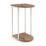 Τραπεζάκι βοηθητικό Roya Megapap χρώμα καρυδί Ud 41,5x32x56εκ.