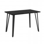 Τραπέζι Xana Megapap χρώμα black wood 120x70x77,5εκ.