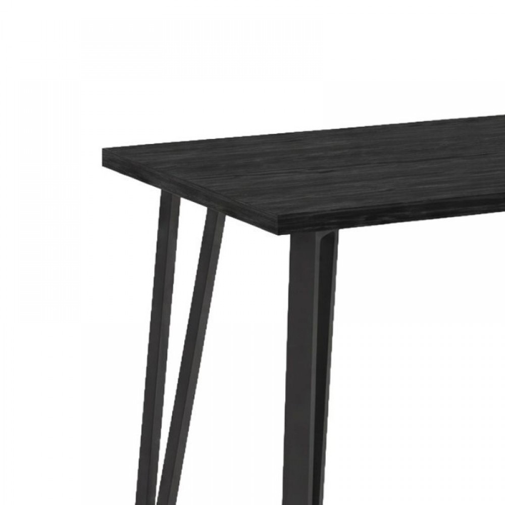 Τραπέζι Xana Megapap χρώμα black wood 120x70x77,5εκ.