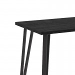 Τραπέζι Xana Megapap χρώμα black wood 120x70x77,5εκ.
