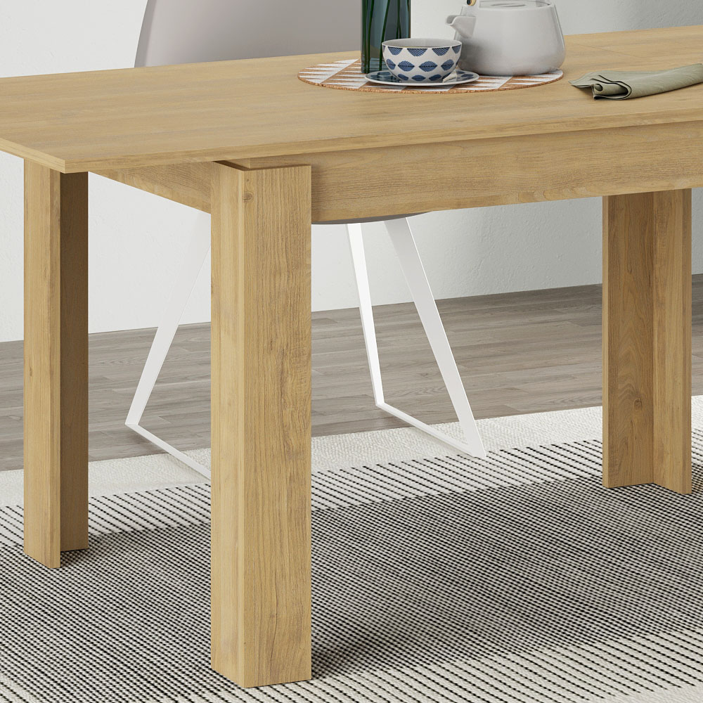 Τραπέζι Tolmen Megapap επεκτεινόμενο χρώμα sapphire oak 120/170x80x75εκ.