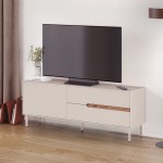Έπιπλο τηλεόρασης Arch Megapap χρώμα sandstone 150x35x56,5εκ.