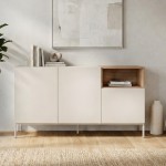 Μπουφές Cailin Megapap χρώμα sandstone - sepet oak 140x41,8x80εκ.