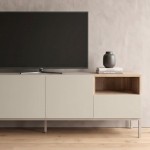 Έπιπλο τηλεόρασης Cailin Megapap χρώμα sandstone - sepet oak 180x41,8x55εκ.