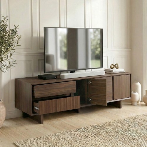 Έπιπλο τηλεόρασης Capri Megapap χρώμα καρυδί milano 180x45x55εκ.