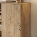 Μπουφές Colia Megapap χρώμα sepet oak 85x44x120,4εκ.